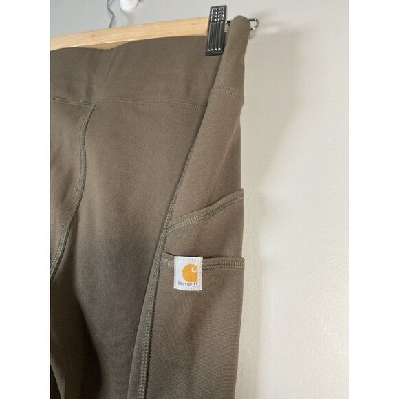 Carhartt Women’s Force Fitted Lightweight Utility Legging Olive Green XS NWT NEW - Picture 8 of 16